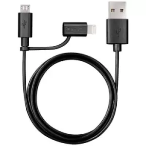 Varta USB cable USB-A plug, Apple Lightning plug, USB Micro-B plug 1m 57943101401
