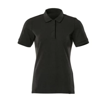 20693-787 Womens Crossover Polo Shirt - Deep Black - L (1 Pcs.)