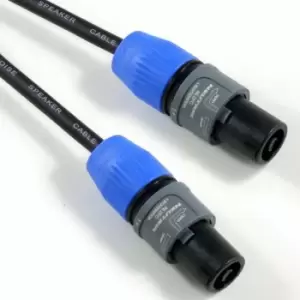 Loops - 2x 6m Neutrik 2 Pole 1.5mm² Speakon Cable NL2FC to Male Plug Pro Speaker Amp