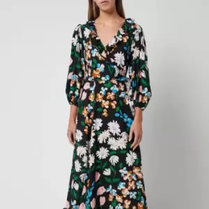 Kate Spade New York Womens Meadow Wrap Dress - Mlulti - L
