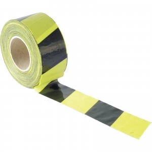 Sirius Barrier Warning Tape Black / Yellow 70mm 500m
