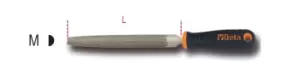 Beta Tools 1719BMA12/M Second-Cut Half-Round File with Handle 300mm 017190317