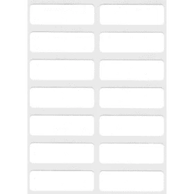 Club SD04905 Self-Adhesive Labels 12mm x 38mm - White (10 Pack)