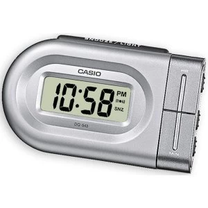 Casio Compact Digital Beep Alarm Clock - Silver