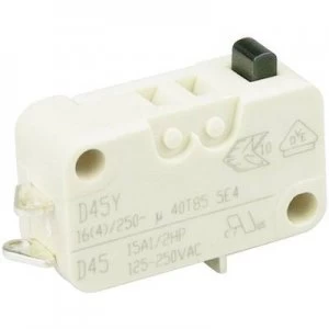 Cherry Switches Microswitch D453 B8AA 250 V AC 16 A 1 x OnOn momentary