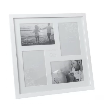 AMORE BY JULIANA Multi Aperture Photo Frame - Engaged