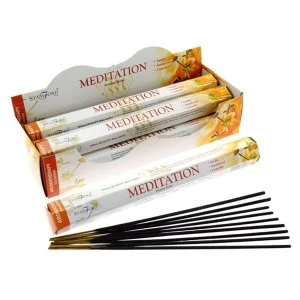 Meditation (Pack Of 6) Stamford Hex Incense Sticks