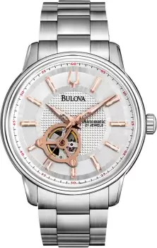 Bulova Watch Open Aperture Automatic - White