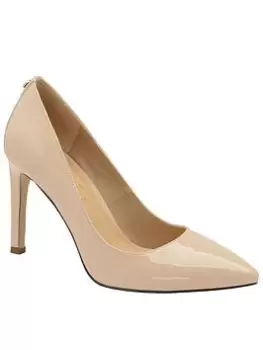 Ravel Edson Nude Patent Heeled Court Shoe, Pink, Size 5, Women