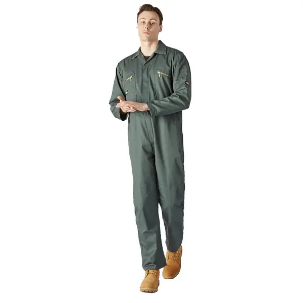 Dickies Mens Redhawk Zipped Boiler Suit Coverall XL - Chest 44-46' Lincoln Green DIC015-LCNGRN-XL
