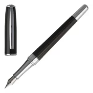 Hugo Boss Pens Base Metal Essential Striped Fountain Pen