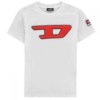 Diesel D Logo T Shirt - White K100