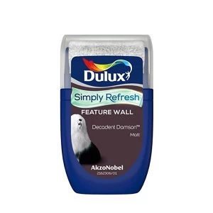Dulux Simply Refresh Feature Wall Decadent Damson Matt Emulsion Paint 30ml
