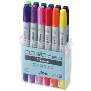 Copic Ciao Basic Colour Marker Pen Set Set of 12
