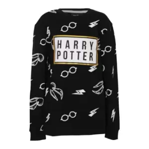 Harry Potter Boys Icons Sweatshirt (8-9 Years) (Black)