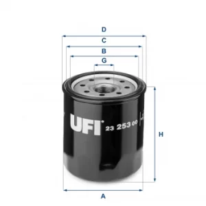 2325300 UFI Oil Filter Oil Spin-On
