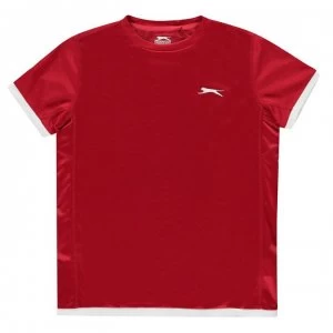 Slazenger Court T Shirt Junior Boys - Red