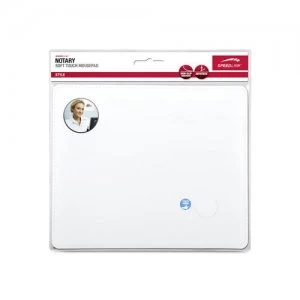 Speedlink Notary Soft Touch Leather Style Mousepad White SL-6243-lwt