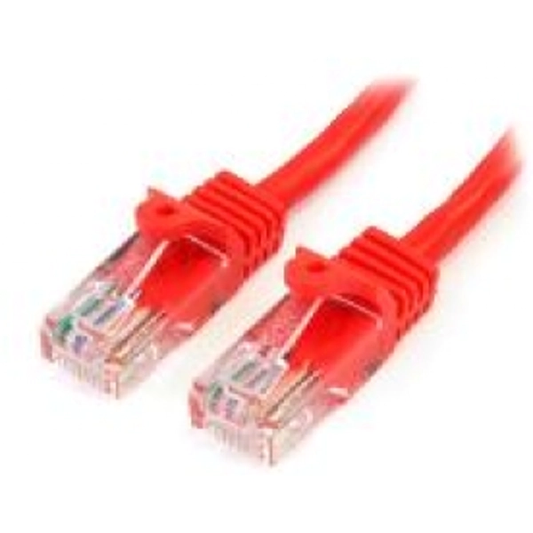 StarTech 1m Cat5e Snagless UTP Network Patch Cable RJ 45RJ 45 Red