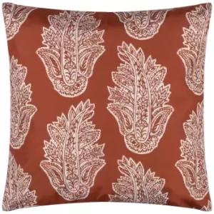 Kalindi Paisley Outdoor Cushion Terracota, Terracota / 43 x 43cm / Polyester Filled