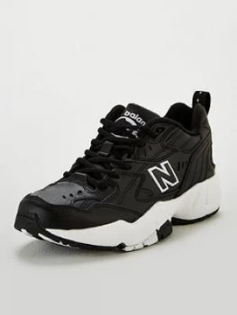 New Balance 608 Leather Trainers - Black