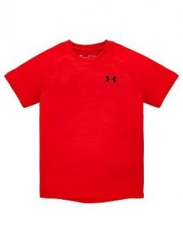 Urban Armor Gear Boys Childrens Tech 2.0 Short Sleeve T-Shirt - Red, Size L, 11-12 Years