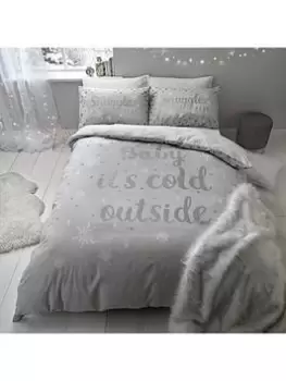 Catherine Lansfield Baby ItS Cold Outside Christmas Duvet Cover Set