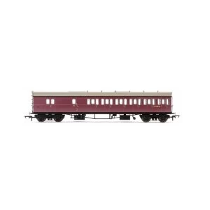 Hornby BR Collett 57' Bow Ended D98 Six Compartment Brake Third (Right Hand) W5508W Era 4 Model Train