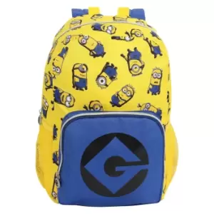Minions Girls Characters Backpack (One Size) (Yellow/Blue)