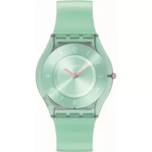 Ladies Swatch Biosourced Material January Collection Pastelicious Teal