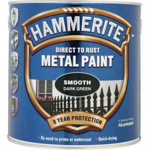 Hammerite Smooth Finish Metal Paint Dark Green 2500ml