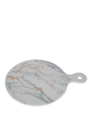Premier Housewares Marble Luxe Cheese Paddle, Gold Finish Detail