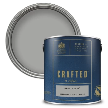 CRAFTED by Crown Flat Matt Interior Wall, Ceiling and Wood Paint - Memory Lane - 2.5L