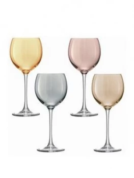 Lsa International Polka Wine Glasses Set Of 4