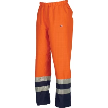XL Tielson Hi-vis Orange & Navy Trouser