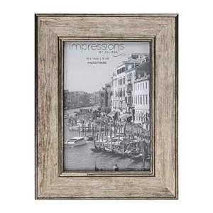 Tarnished Pewter Look Photo Frame 4" x 6"