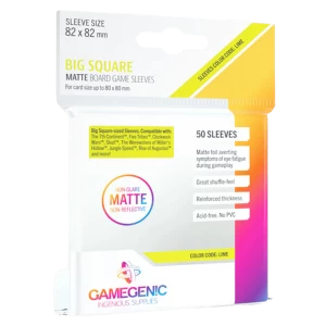 Gamegenic MATTE Big Square - Sized 82 x 82mm - 50 Sleeves