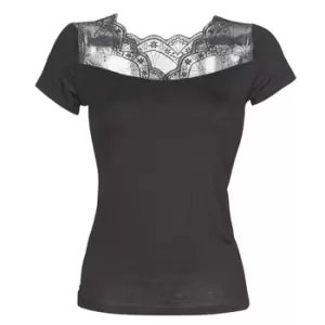 Morgan DCLARY womens T shirt in Black - Sizes S,M,L,XL,XS
