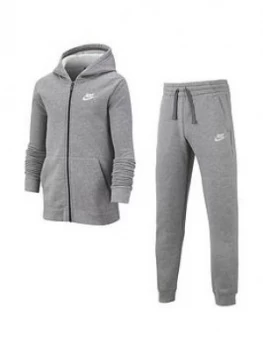 Boys, Nike Sportswear Kids Core Tracksuit Jogger Set - Dark Grey, Size S, 8-10 Years