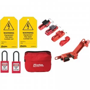 Masterlock 10 Piece Electrical Lockout and Tagout Kit