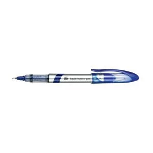 5 Star Elite Fineliner Pen Liquid 0.8mm Tip 0.4mm Line Blue Pack of 12