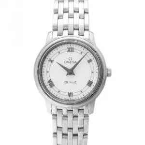 De Ville Prestige Quartz 27.4mm Silver Dial Steel Ladies Watch
