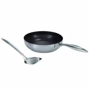 Circulon Steel Shield Stainless Steel Non-Stick 24cm Frypan with Slotted Turner