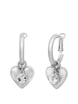 Bibi Bijoux Silver 'Love Hearts' Interchangeable Hoop Earrings
