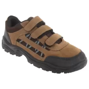 Dek Mens Ascend Triple Touch Fastening Trek Hiking Trail Shoes (9 UK) (Khaki/Brown)