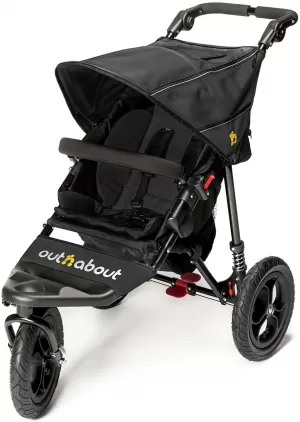 Out n About Nipper Single V4 Pushchair, Black