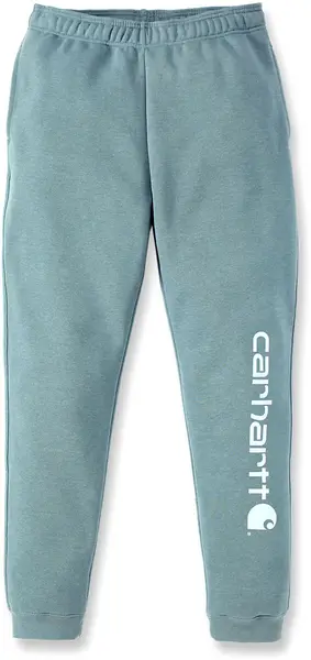 Carhartt Midweight Tapered Graphic Sweatpant, green-blue, Size L