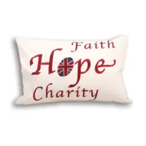 Riva Home Faith Cushion Cover (35x50cm) (Cream)