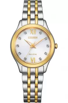 Ladies Citizen Eco-Drive Crystal Dial Watch EM1014-50A