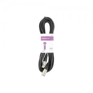 Qtx 190.082UK audio cable 6m XLR (3-pin) Black